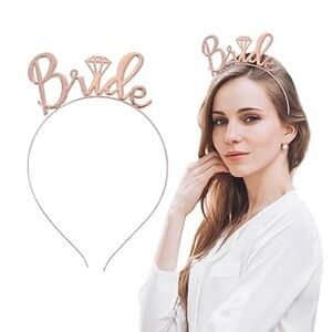 Bride Rose Gold Headband